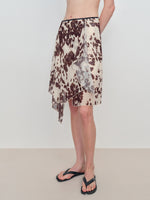 Irregular Flowy Mesh Skirt