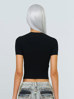 Hug High Neck Seamless T-Shirt