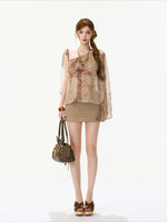 Paisley One-Shoulder Top