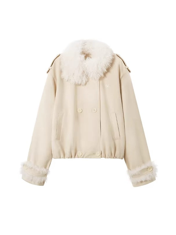 Will Stand-Collar Suede Jacket