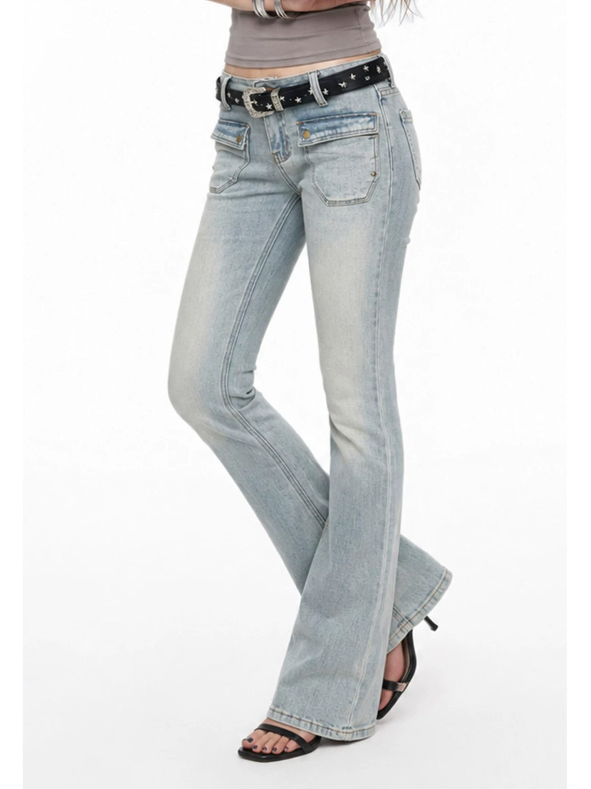Y2K Low Rise Flare Jeans