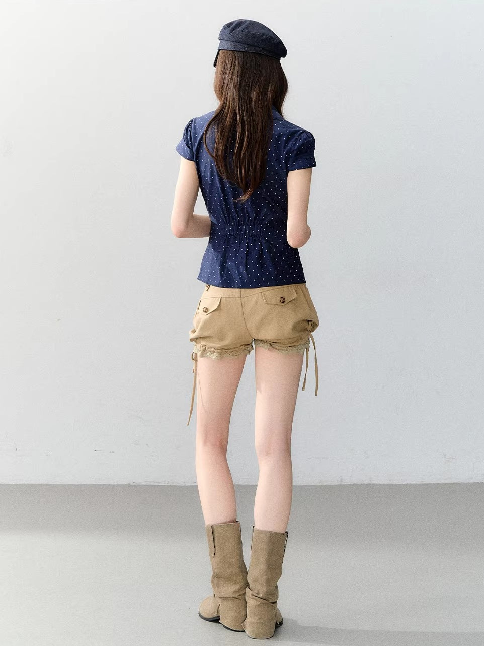 Vintage Polka Dot Pocket Shirt