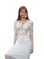 Sailor Collar Chiffon Blouse