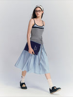 Contrast Strap Tank Top