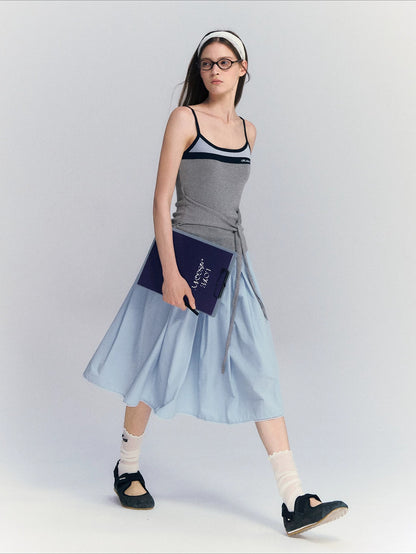 Contrast Strap Tank Top