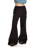 Star Patch Wide Leg Pants
