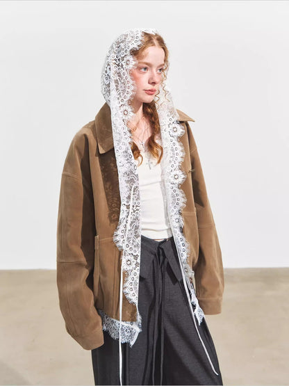 Suede Fog Oversized Jacket