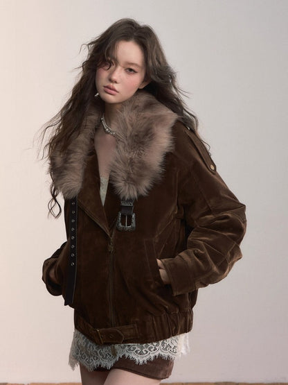 Faux Fur Shoulder Wrap / Vest / Belt