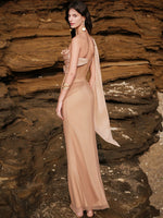Sculpt Mesh Maxi Dress