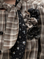 Plaid Shirt Skirt Set