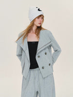 Double Breasted Jacket & Sweatpants Set