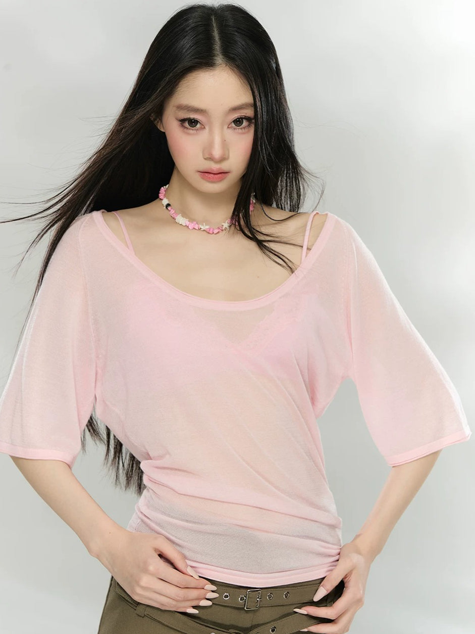Lyocell U-Neck Top