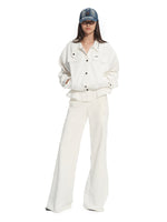 Fine Twill Wrinkle-Resistant Hem Pleated Silhouette Coat