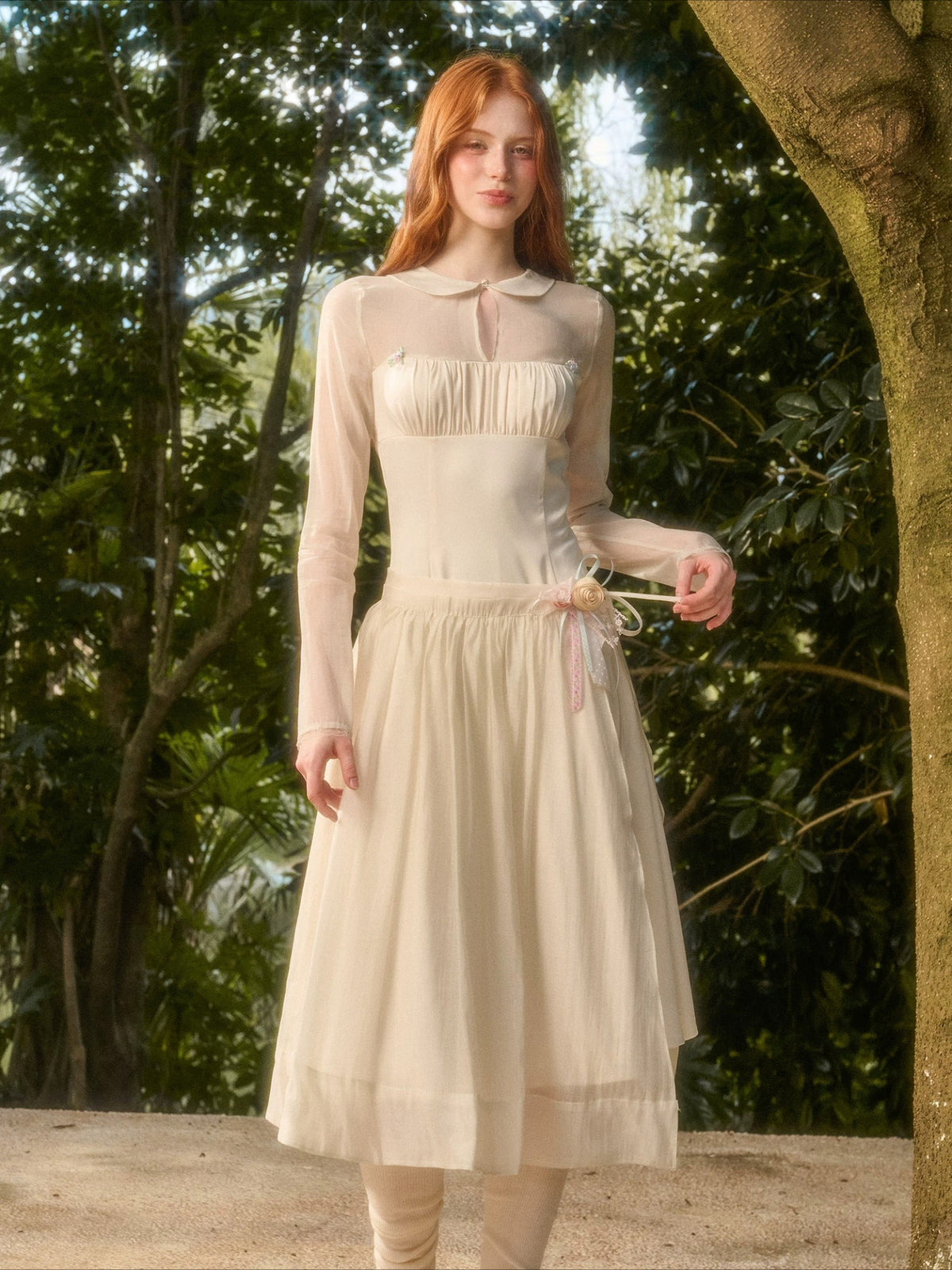 Grapefruit Tencel Dress Set