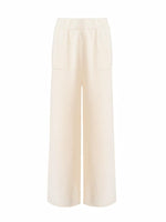 Cream V-Neck Knit Set
