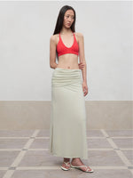 Layered Color Blocking U-Neck Halter Vest