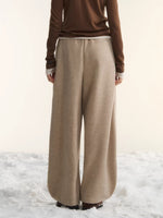 Fleece Lined Curved Sweatpants