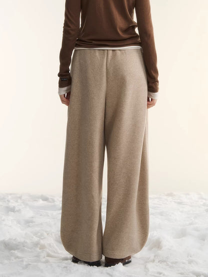 Fleece Lined Curved Sweatpants