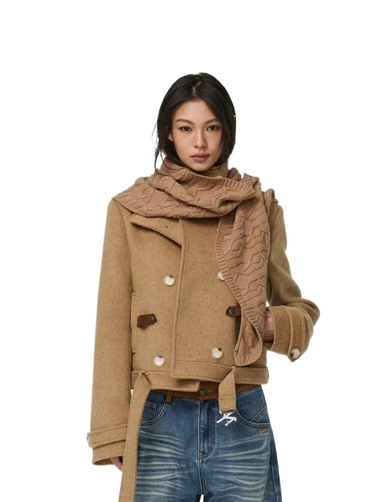 Windsor Wool Cape Knit Jacket