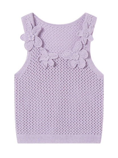 Flower Crochet Hollow-Out Camisole