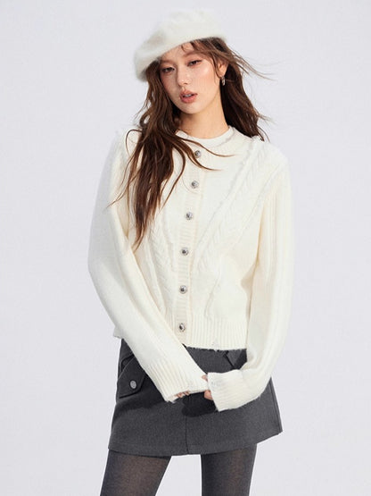 Soft Cable Trim Sweater