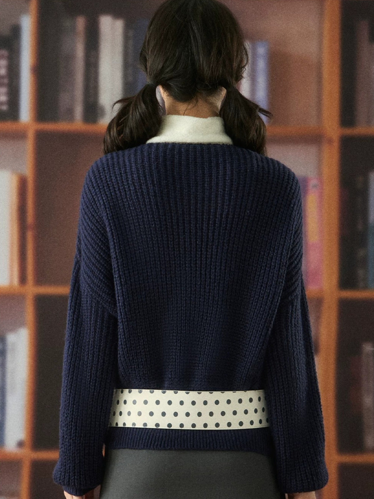 Layered V-Neck Knit Set