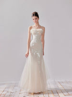 Sequin Mesh Fishtail Dress