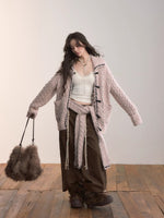 Heavywork Lapel Toggle Knit Cardigan
