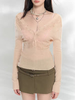 Reversible Wool Blend Cardigan
