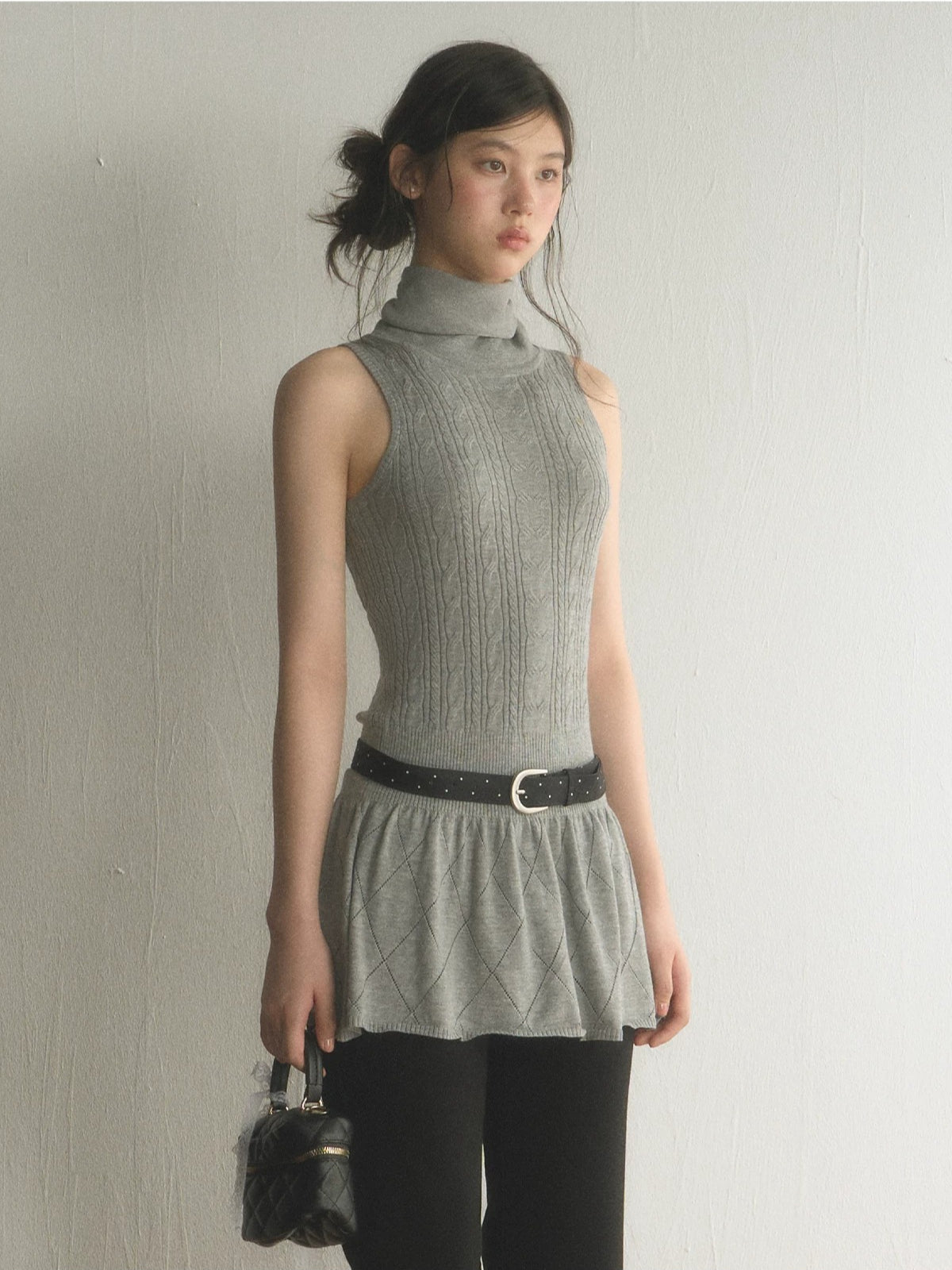 Cable Knit Mini Dress