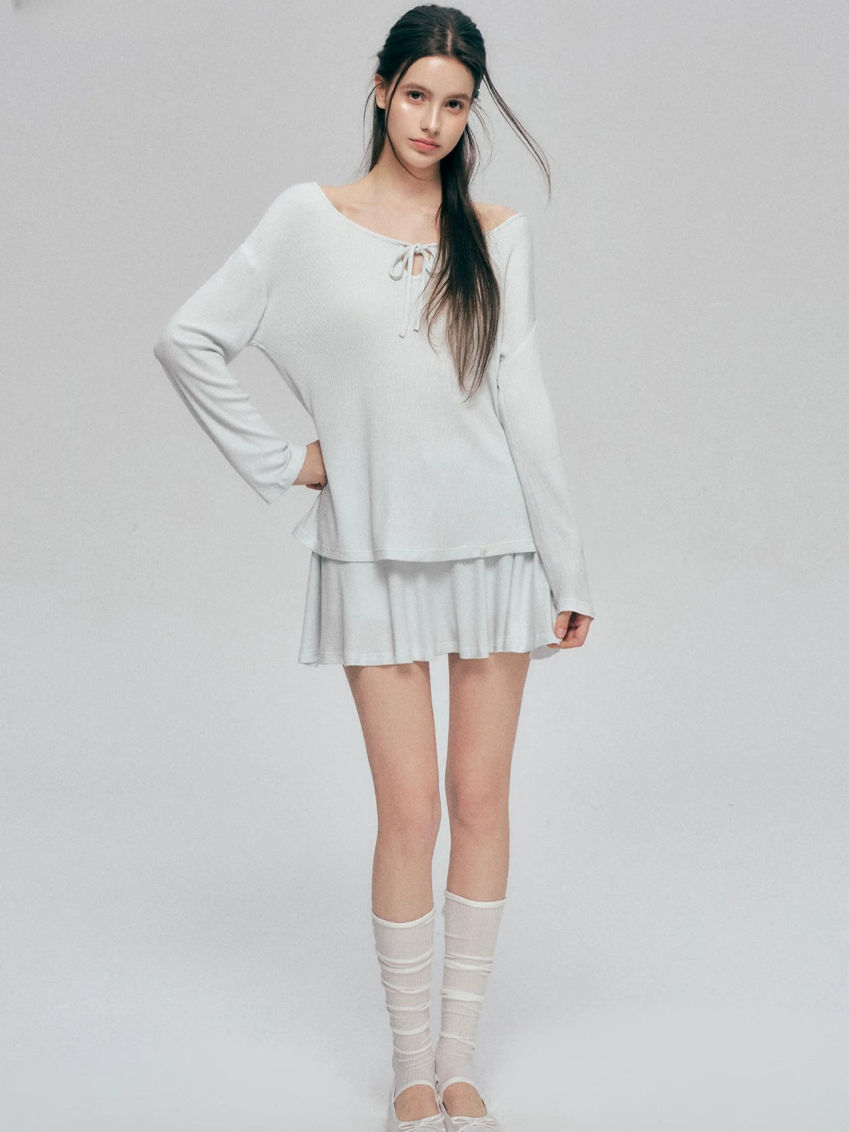 Bow Tie Knit Cover Up