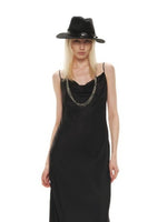 SOALON Acetate Draped Dress