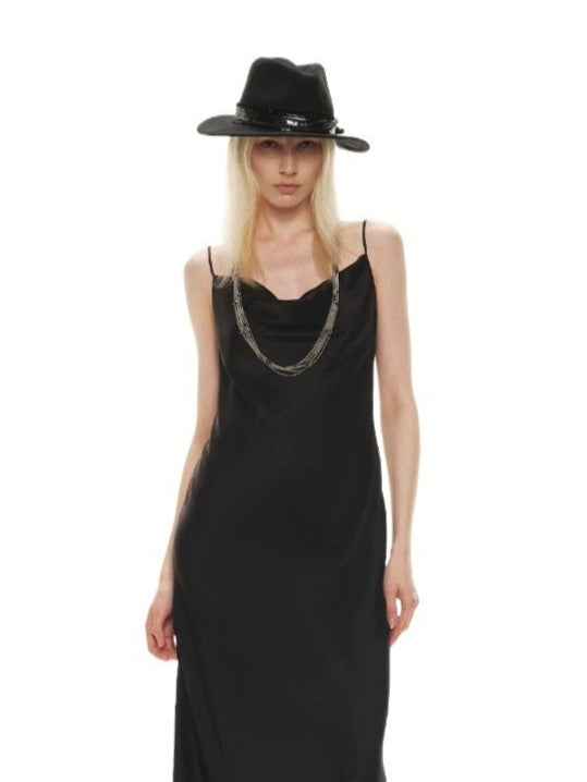 SOALON Acetate Draped Dress