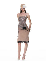 Leopard Halter Cami Top