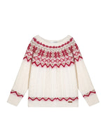 Fair Isle Cable Knit Sweater