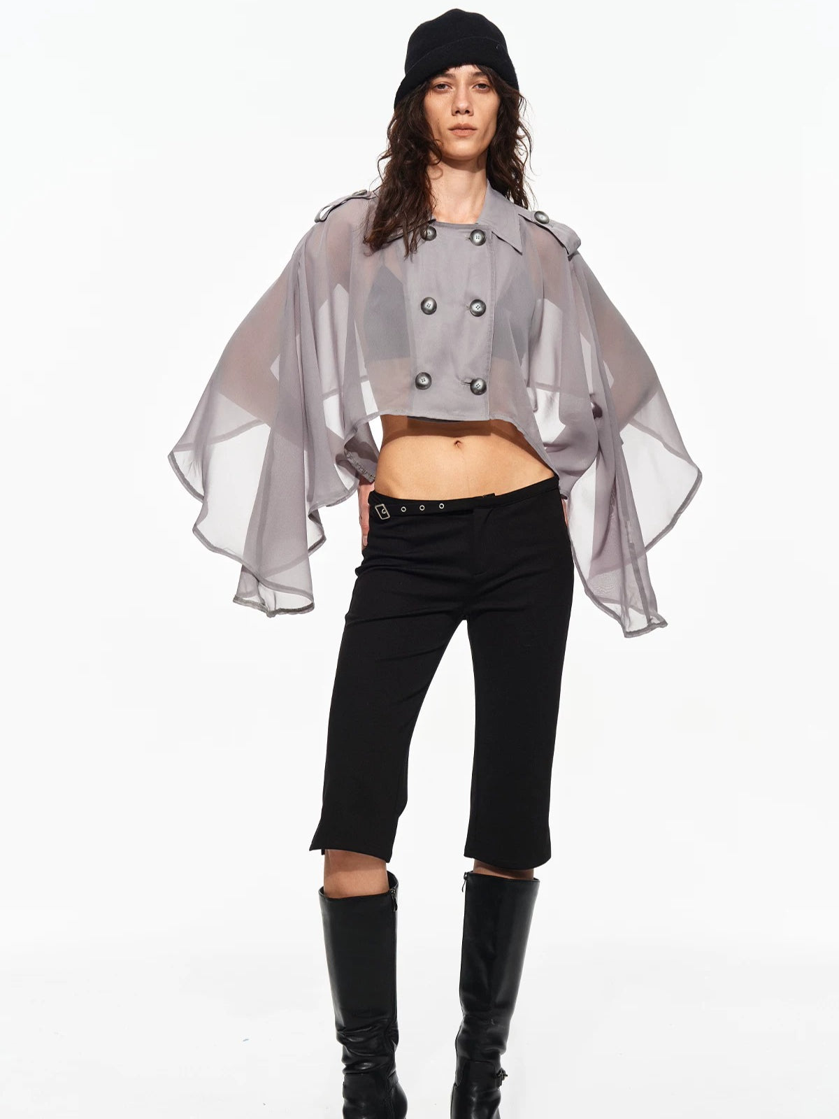 Chiffon Cape Jacket