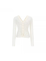 Reversible Wool Blend Cardigan