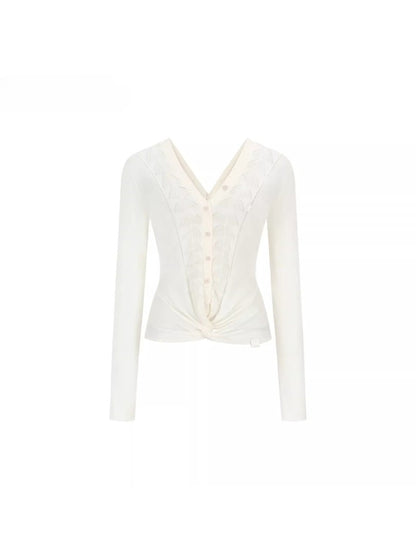 Reversible Wool Blend Cardigan