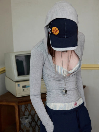 Striped Cotton Lounge Shorts