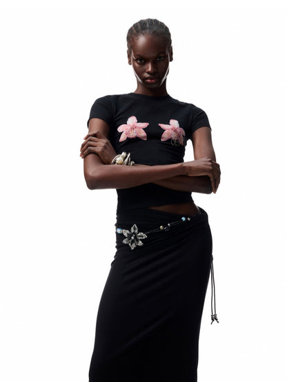 Printed Slim-Fit Short Sleeve T-shirt