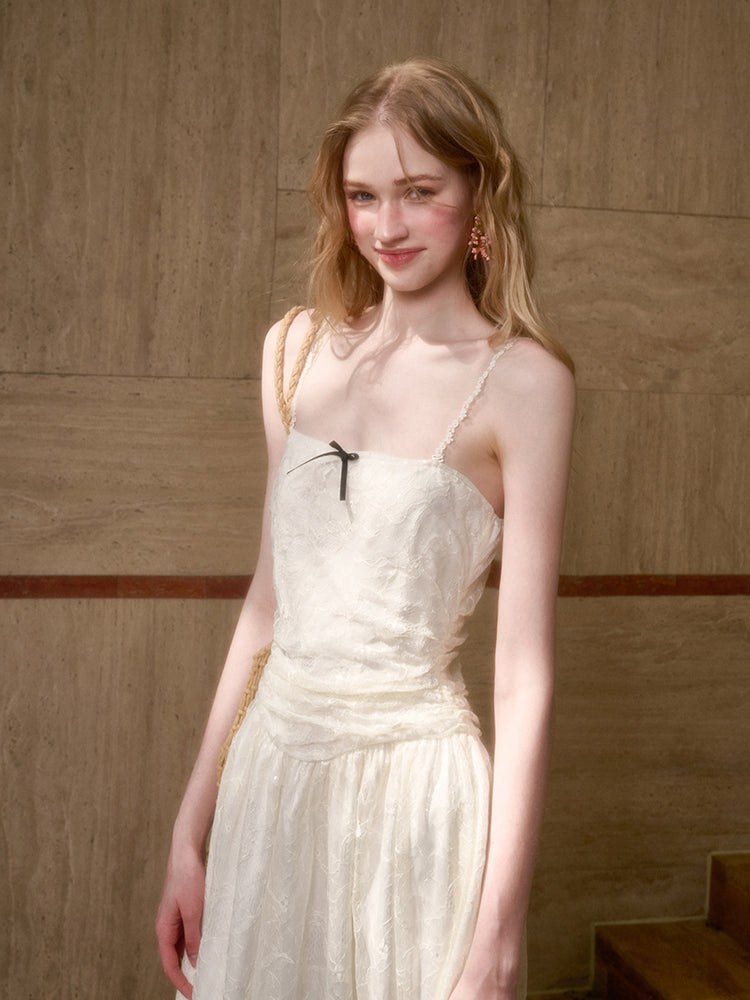 Lace Sequin  Camisole Dress