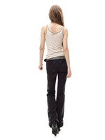 Black Stacked Street Trousers