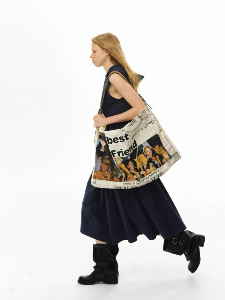 DeD-moji Best Friends Canvas Tote Bag