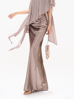 Satin Mermaid Maxi Skirt