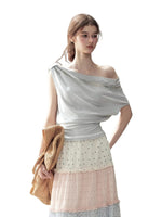 Lace One Shoulder Top