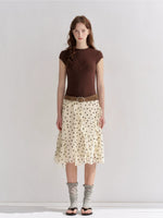 Floral Embroidered Fitted T-shirt