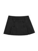 Double Breasted A Line Skirt