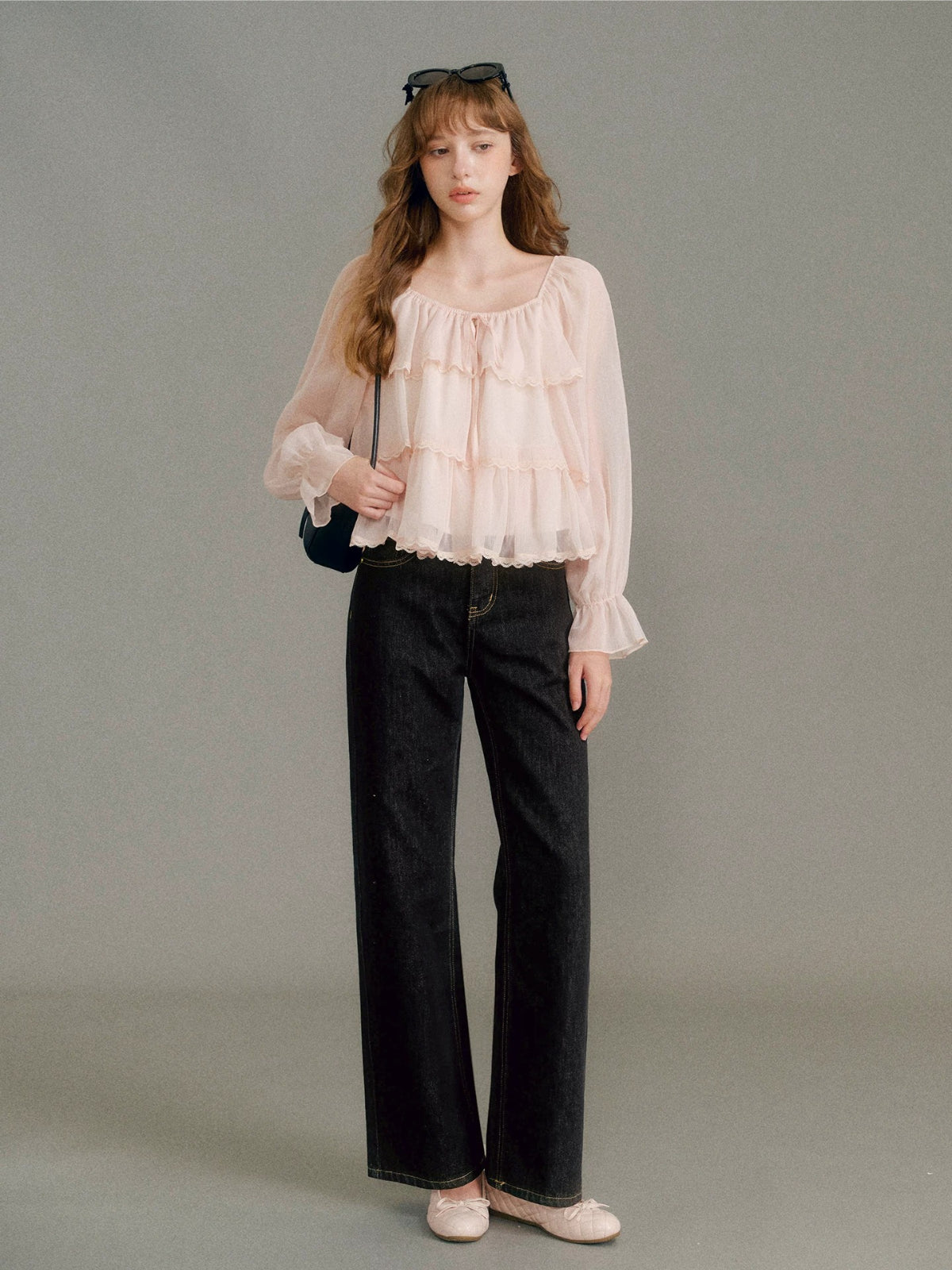 Cotton Denim Straight Jeans
