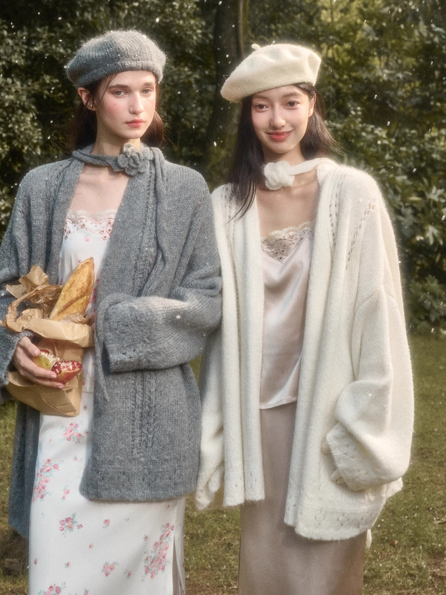 Cosagach Air Mohair Knit Cardigan