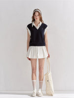 Bubble Hem Mini Skirt